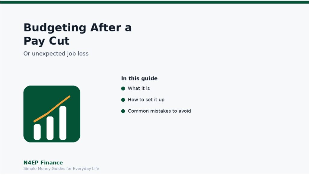 How to budget after a pay cut in 8 steps