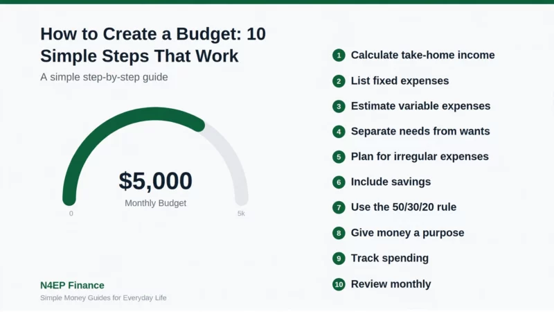 how to create a budget with a monthly financial plan